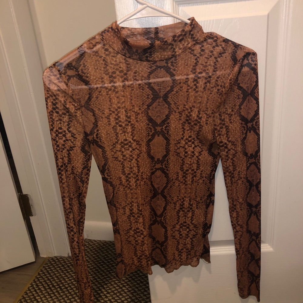 Snake skin top